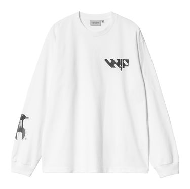 T-shirt Carhartt WIP Long Sleeve Graphic Print T-Shirt Hvid | I034411_9, 0