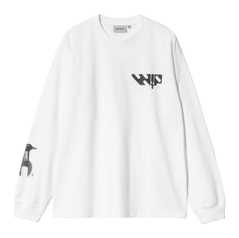 T-shirt Carhartt WIP Long Sleeve Graphic Print T-Shirt Hvid | I034411_9