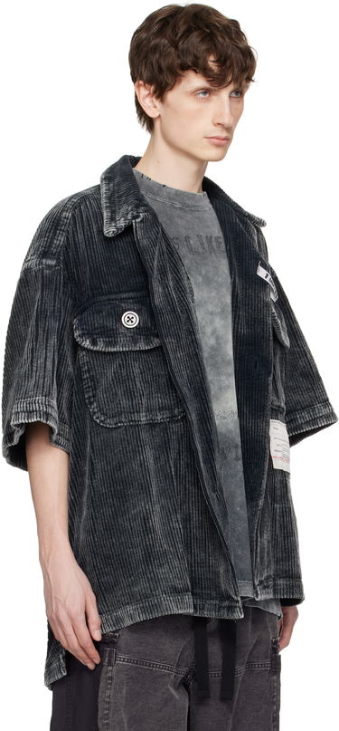 Jakke Maison MIHARA YASUHIRO MIHARA YASUHIRO Amateur Sewn Like Corduroy Short-Sleeve Shirt Grå | A14SH084, 1