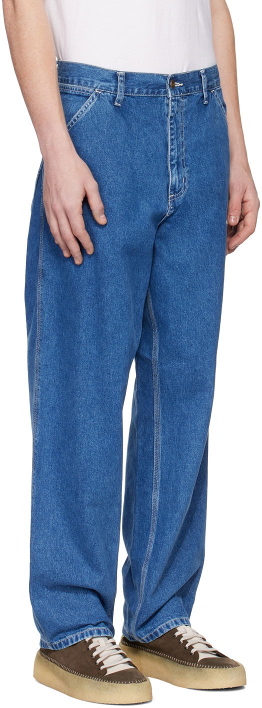 Jeans Carhartt WIP Simple Relaxed Fit Denim Jeans Blå | I022947, 1
