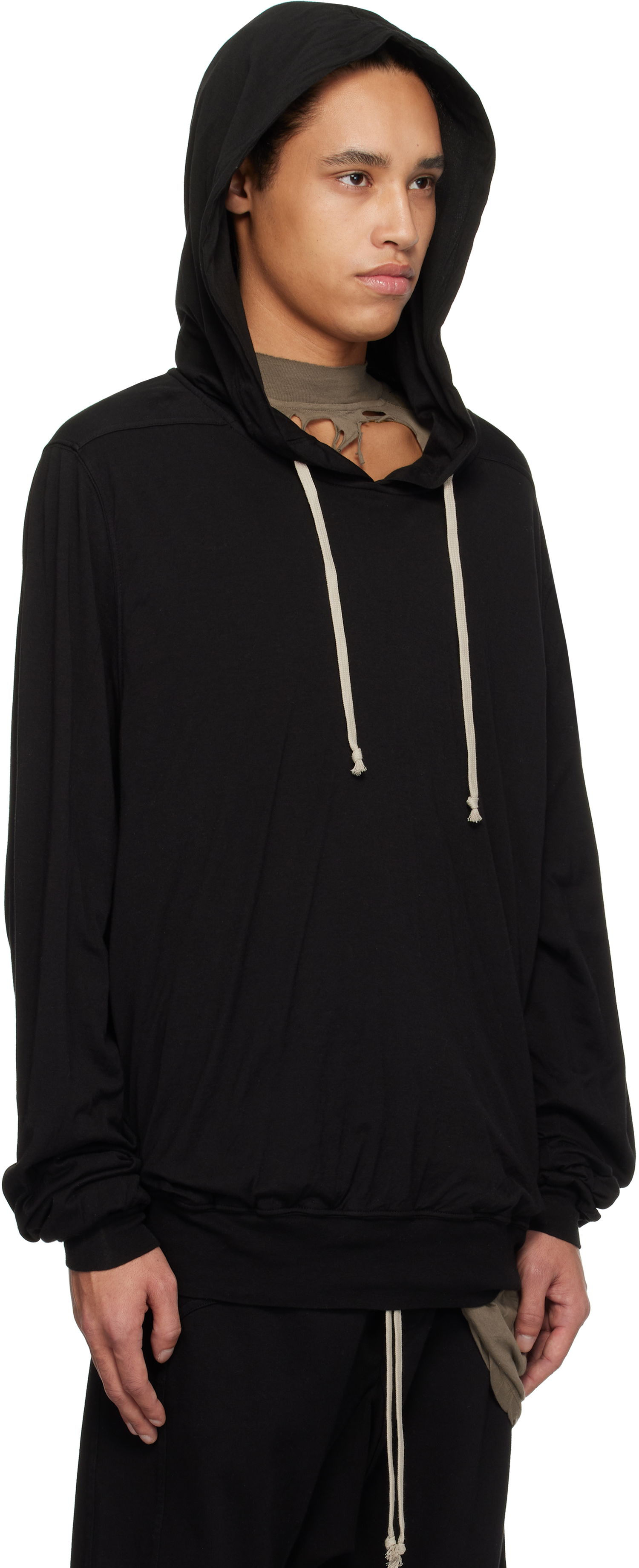 Sweatshirt Rick Owens Rick Owens DRKSHDW Hollywood Oversized Hoodie Sort | DU01E3262 BHDB, 1