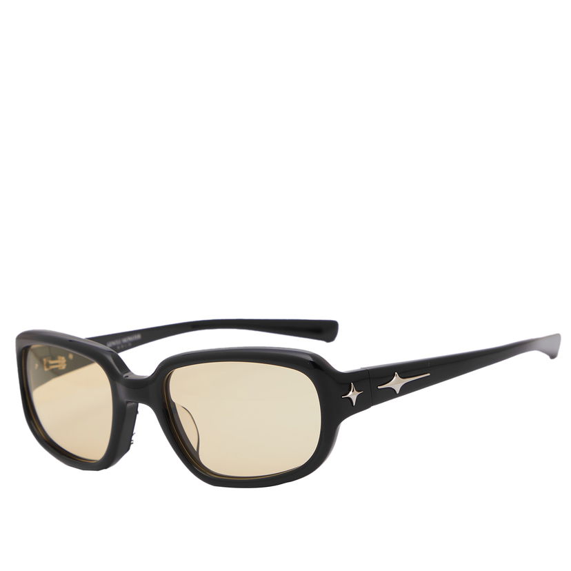Solbriller Gentle Monster Noizer Black & Yellow Sunglasses Sort | NOIZER-01-OL