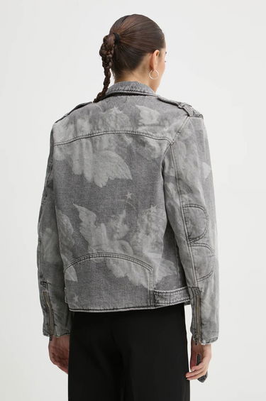 Jakke Fiorucci Fiorucci Acid Wash Denim Moto Jacket Grå | U01FMDJA177DN03DN07, 2