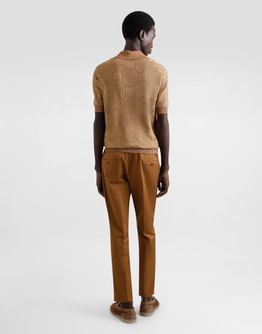 Bukser Dolce & Gabbana Dolce & Gabbana Tailored Cotton Pants Brun | GW13ETFUFNVM0019, 2