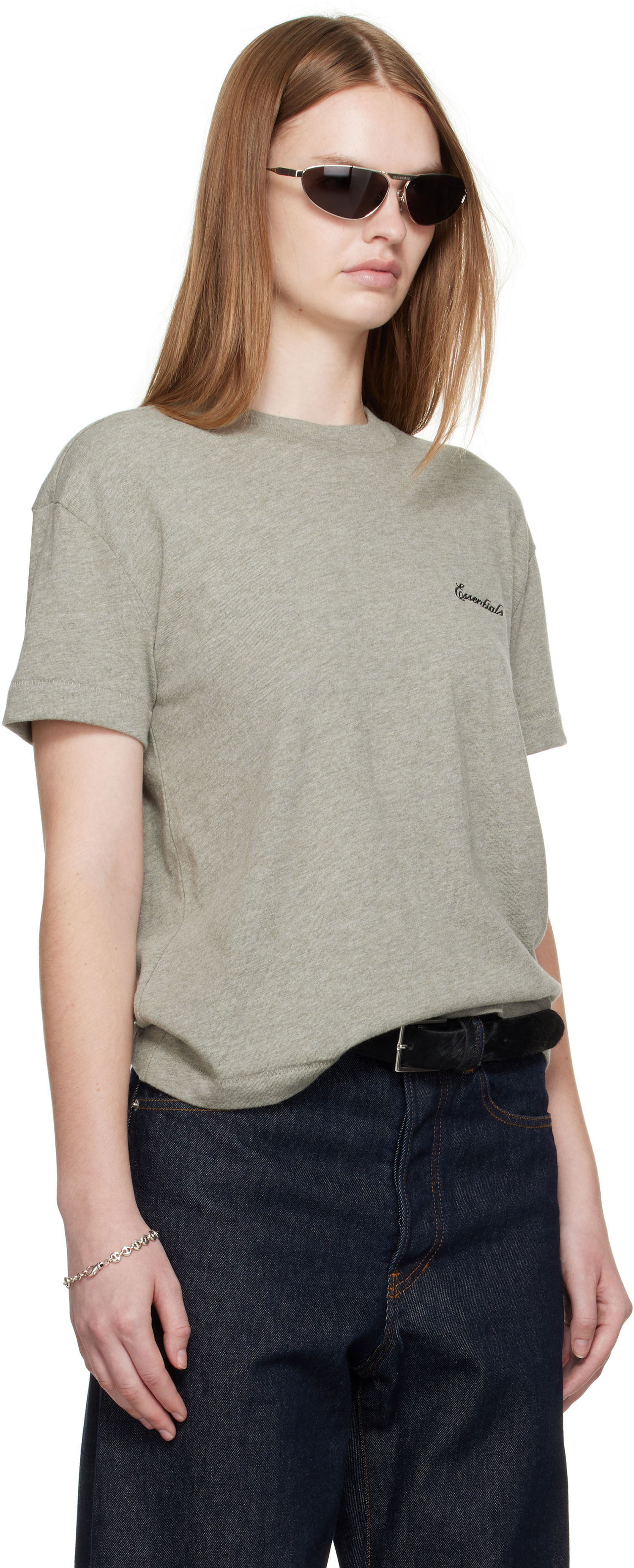 T-shirt Fear of God Fear of God ESSENTIALS Classic Fit T-Shirt Grå | 125SP255865FW, 1