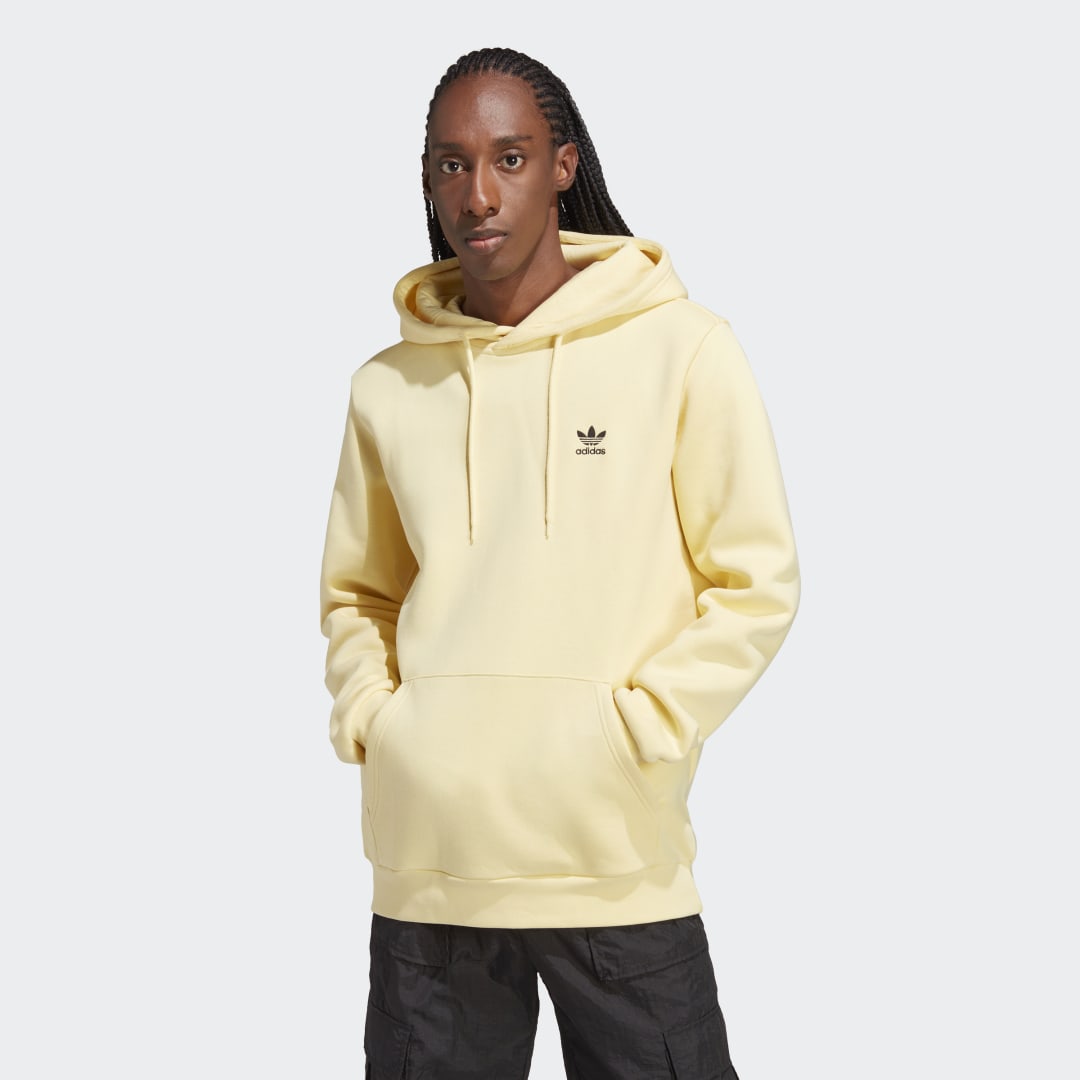 Sweatshirt adidas Originals Trefoil Essentials Hoodie Gul | IA4888, 0