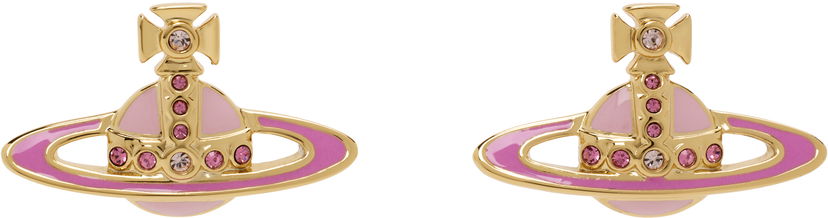 Øreringe Vivienne Westwood Vivienne Westwood Small Neo Bas Relief Earrings Lyserød | 62010039-02R839-