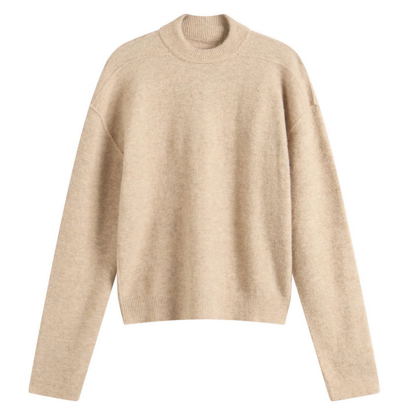 Sweater Rick Owens Rick Owens Tommy Knitted Top, Size Large Beige | RP02E4655-KWP-44