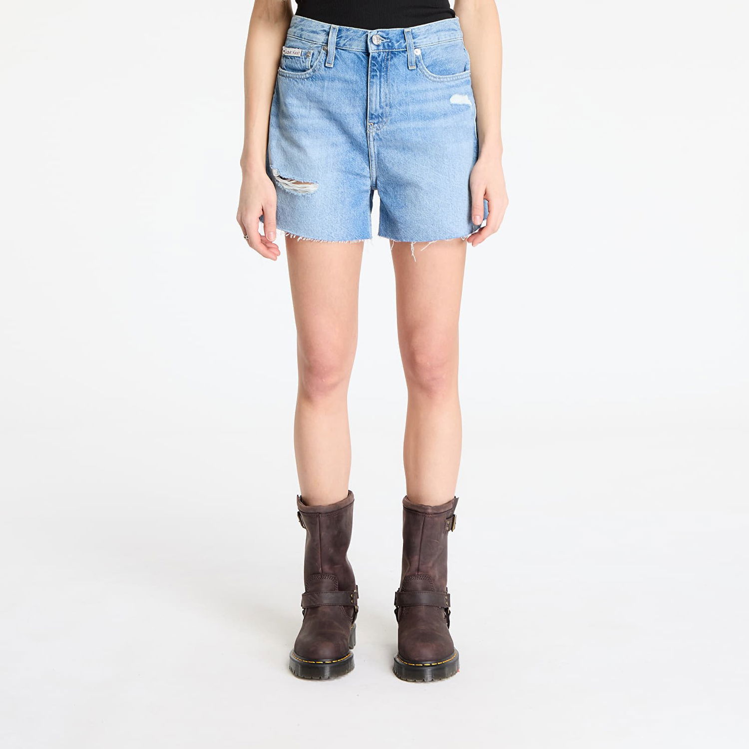 Shorts CALVIN KLEIN Calvin Klein Jeans Mom Denim Shorts Blå | J20J225159 1AA, 0
