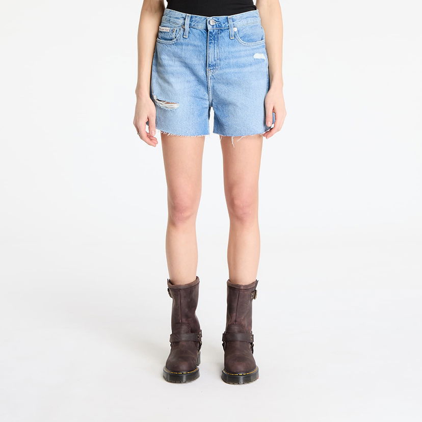 Shorts CALVIN KLEIN Calvin Klein Jeans Mom Denim Shorts Blå | J20J225159 1AA