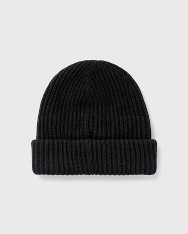Beanie GANNI Structured Rib Beanie Sort | 5714667416047, 1