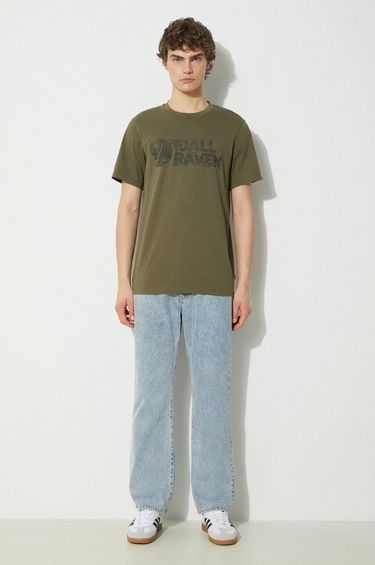 T-shirt FJÄLLRÄVEN Lush Logo Graphic T-shirt Grøn | F12600219.625, 1