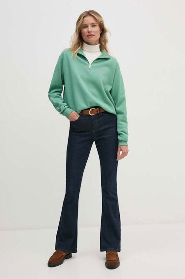 Sweatshirt Polo by Ralph Lauren Half Zip Sweatshirt Grøn | 211851659, 1