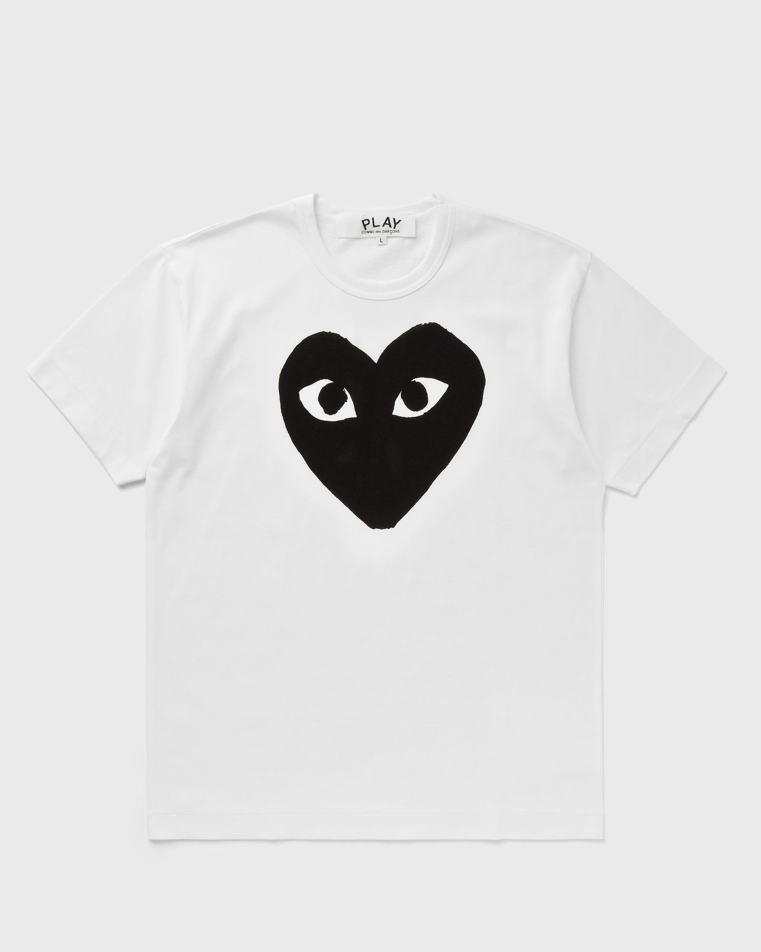 T-shirt Comme des Garçons Play Logo Heart Print T-Shirt - White / Black Hvid | AX-T070-051-1, 1
