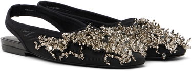 Tilbehør Dries Van Noten Dries Van Noten Embellished Mesh Slingback Ballerinas Sort | WS251-1617-800, 3