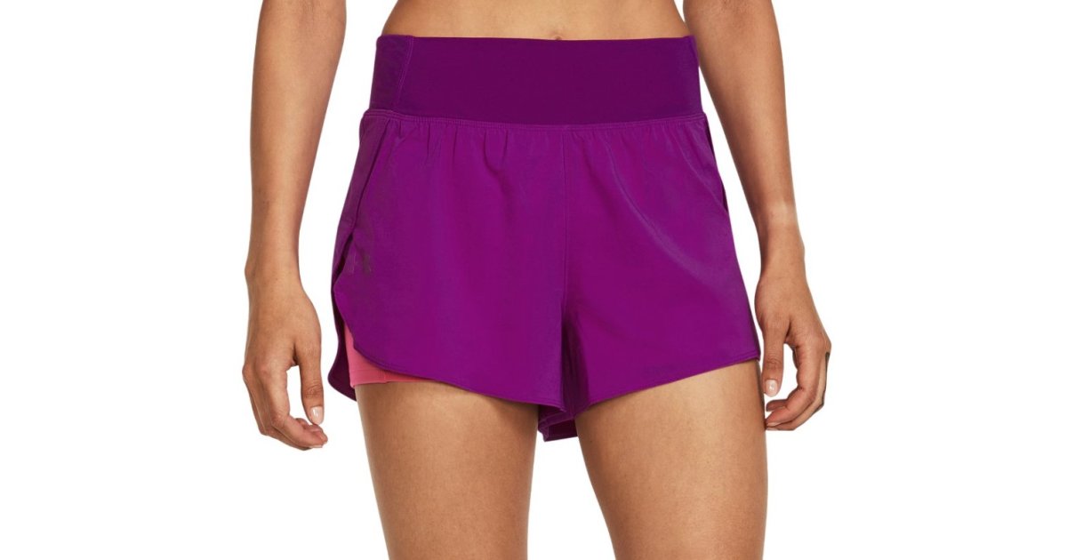 Shorts Under Armour Flex Woven 2-in-1 Bourgogne | 1376936-573, 1