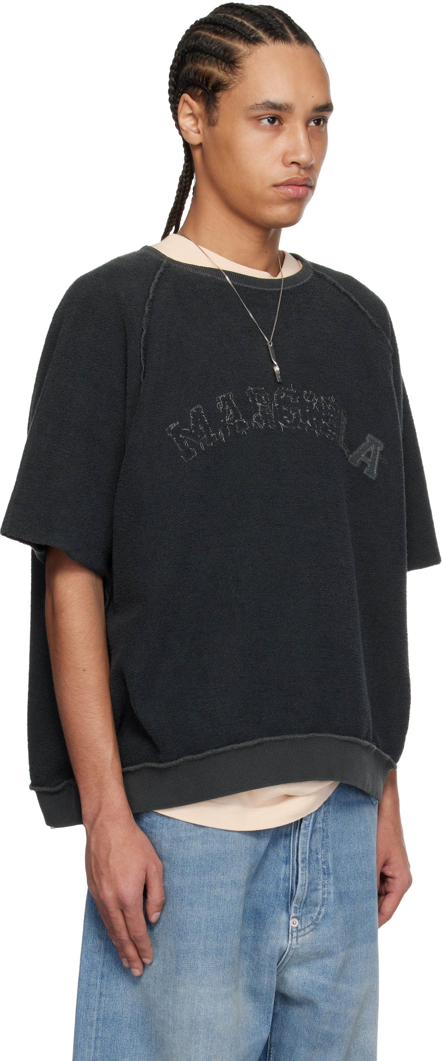 Sweater Maison Margiela Maison Margiela Logo Short-Sleeve T-Shirt Sort | S50GU0229 M25021, 1