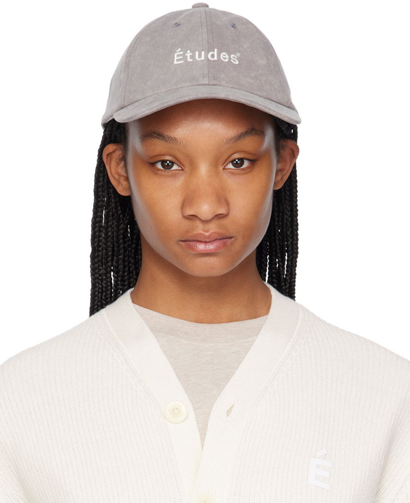 Kasket Études Études Booster Bleached Cap Grå | E24NM900A01883