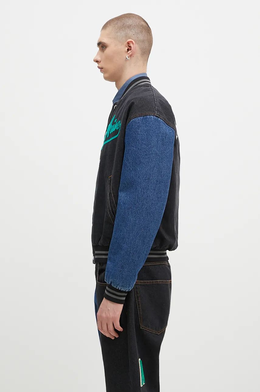 Bomberjakke Aries Varsity Denim Jacket Sort | AR7030302, 1