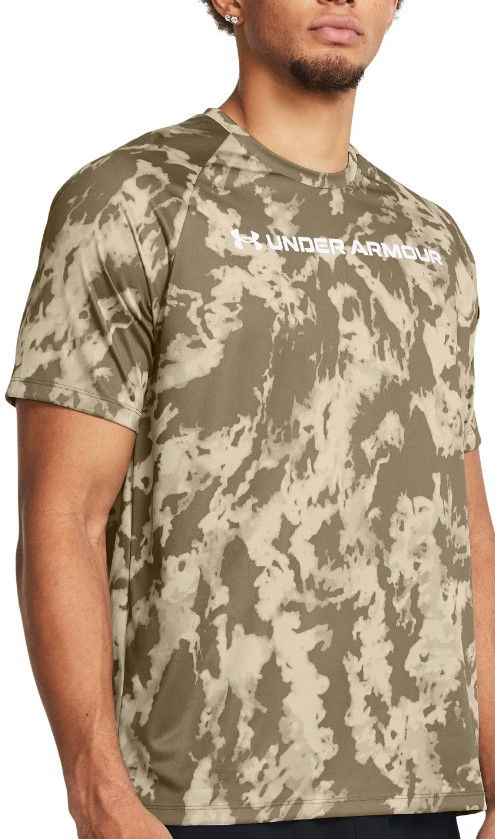 T-shirt Under Armour UA TECH ABC CAMO SS-BRN Beige | 1361698-289