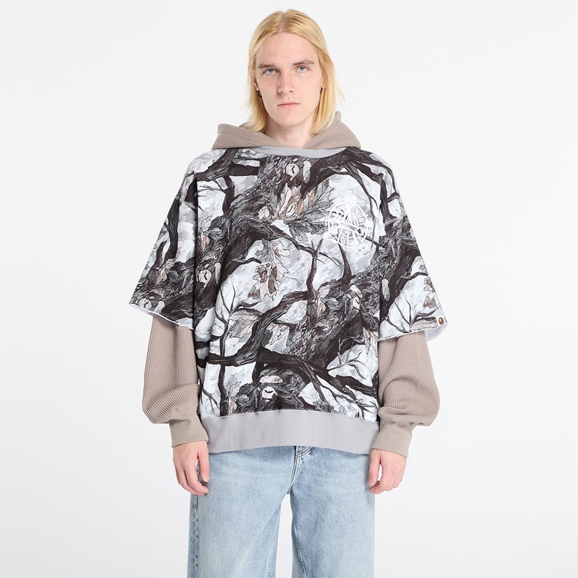 Sweatshirt BAPE Tree Edge Camo Layered Pullover Hoodie XXL Flerfarvet | 001PPL801003MWHT