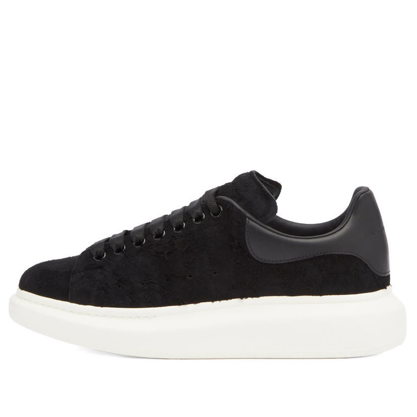 Sneakers og sko Alexander McQueen Exaggerate Sole Rough Suede Sort | 553680-WIAC8-1000