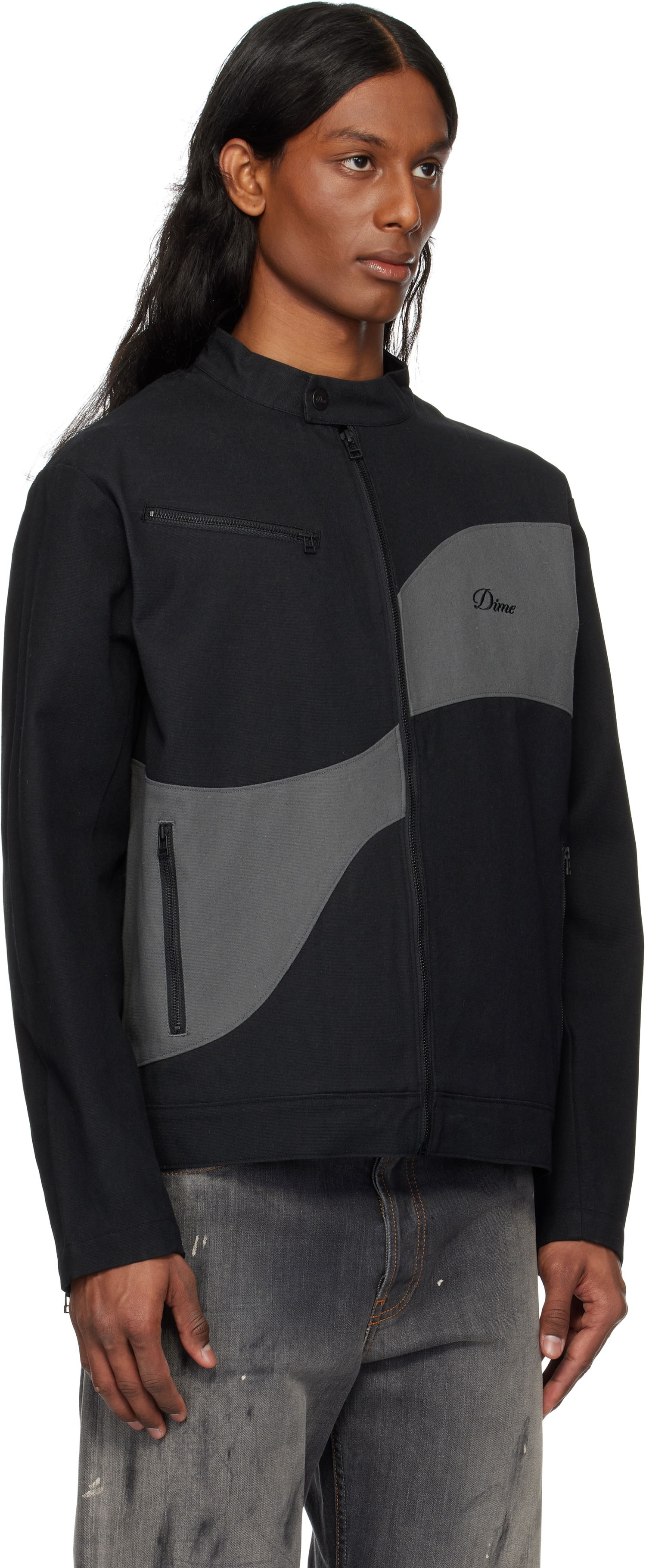 Jakke Dime Dime Moto Jacket Sort | DIME2SP252BLK, 1