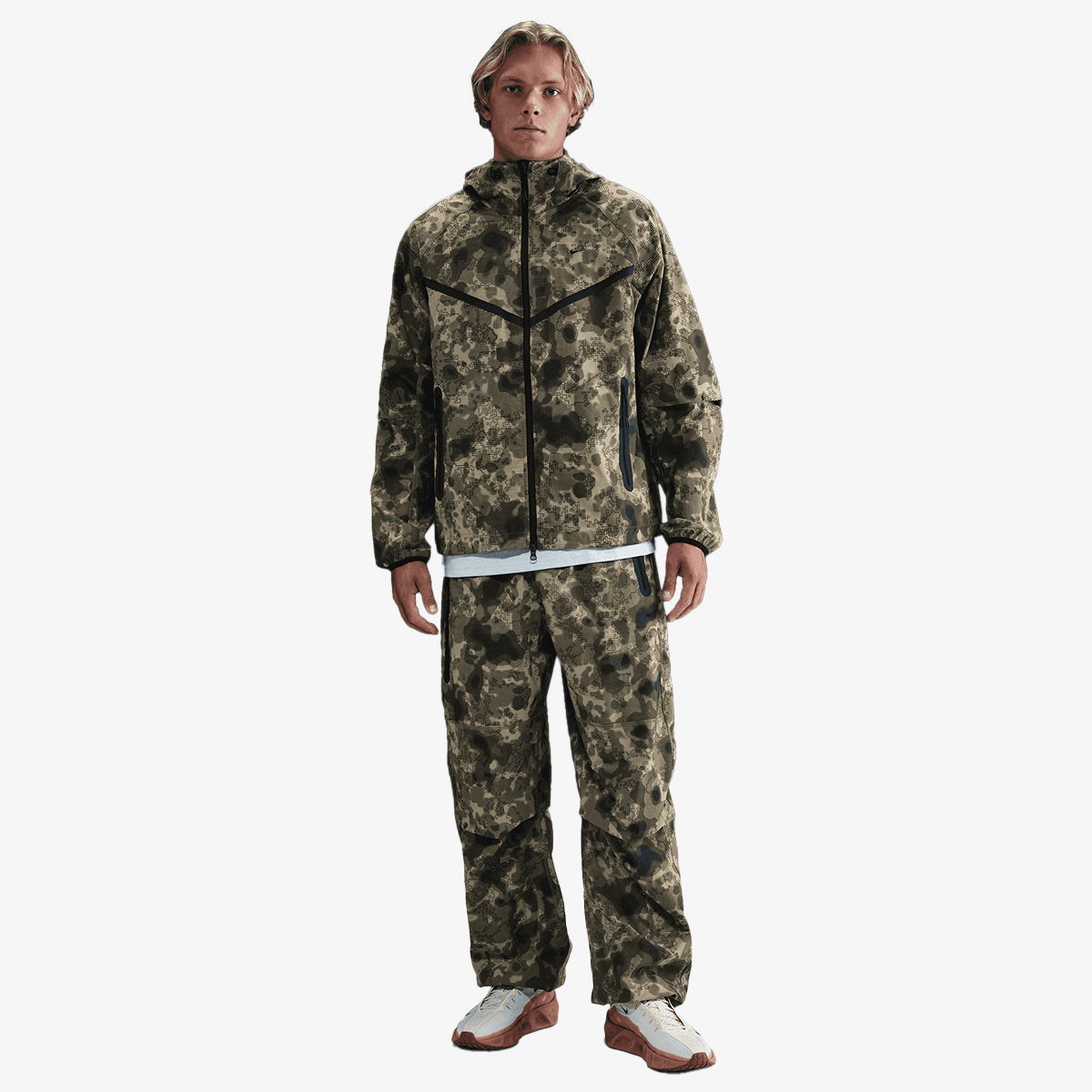 Jakke Nike Tech Woven Camo Jacket Grøn | HV0979-210, 0