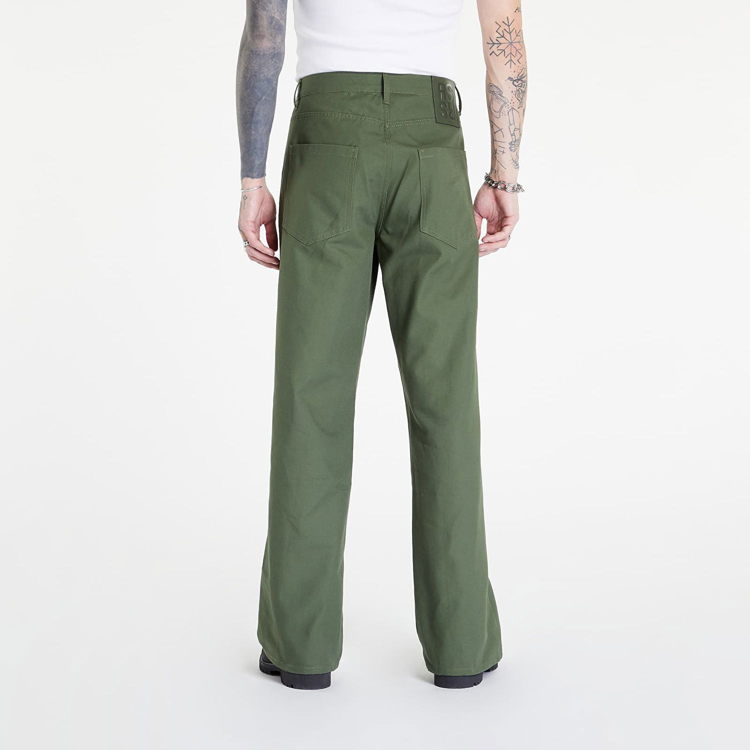 Bukser RAF SIMONS Wide Fit Denim Workwear Pants Grøn | 222-M317-10080-0023, 1