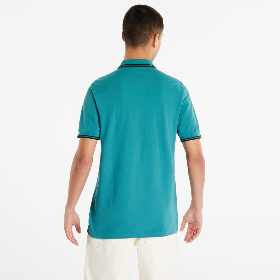 Polo skjorte Fred Perry Twin Tipped Polo Shirt Turkis | M3600 R35, 1