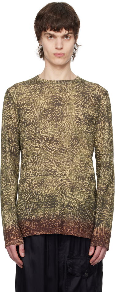 T-shirt Dries Van Noten Dries Van Noten Printed Cotton T-Shirt Grøn | 251-021146-1609, 0