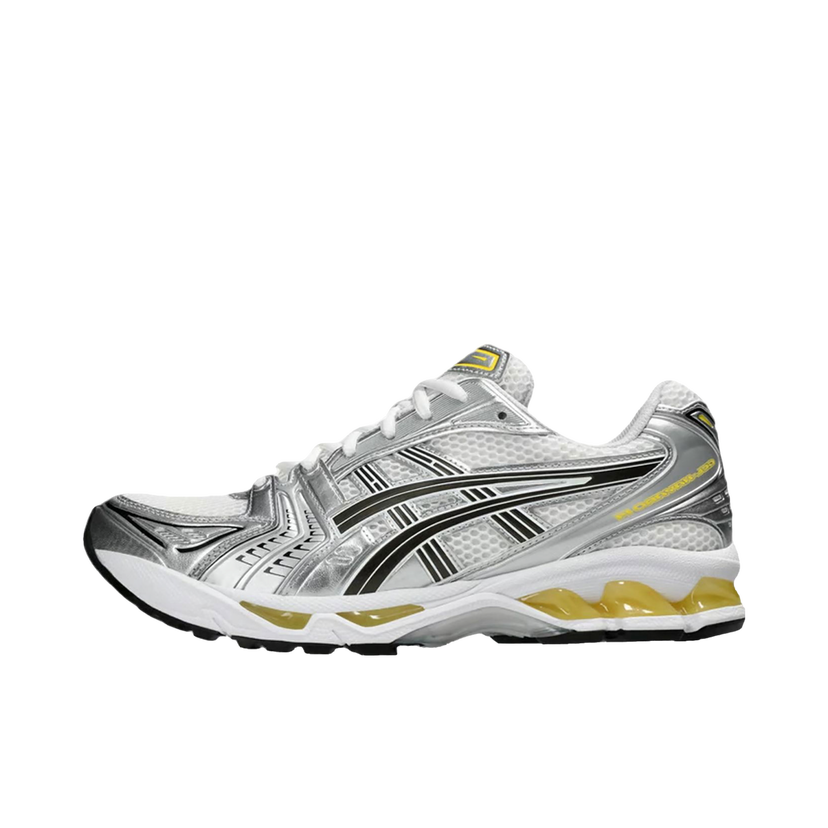 Løbe Asics Gel-Kayano 14 White Tai Chi Yellow - US 5 Grå | 1203A537-101