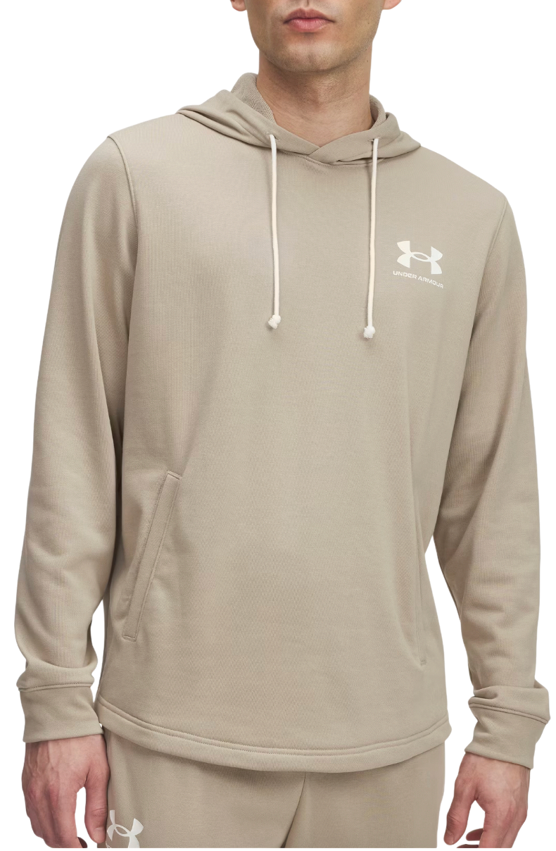 Sweatshirt Under Armour Rival Terry LC HD Hoodie Beige | 1370401-299
