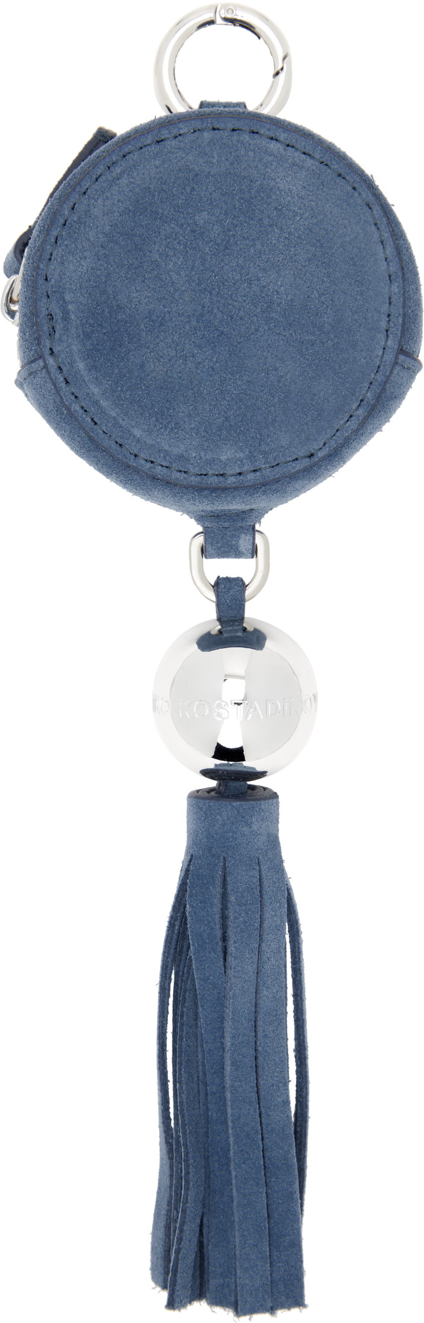 Nøgleringe KIKO KOSTADINOV Kiko Kostadinov Orb Suede Coin Pouch with Tassel Blå | KKWSS25SL03-140
