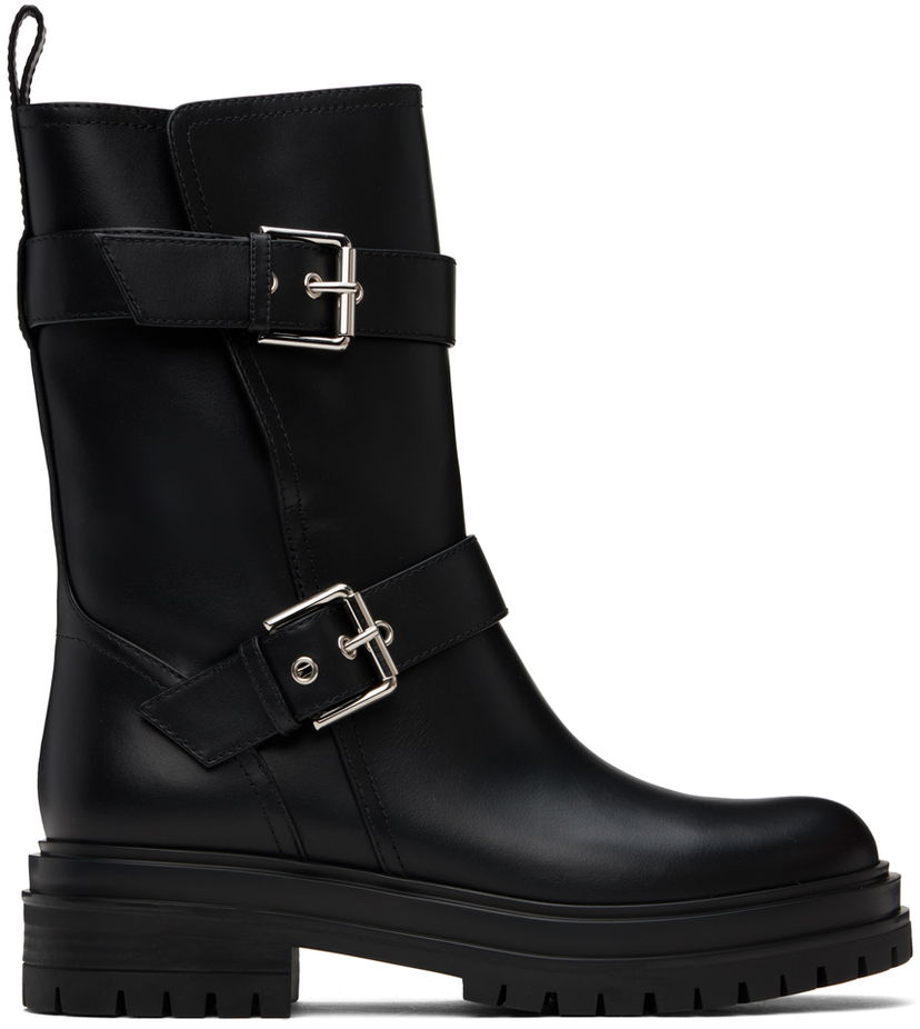 Tøj Gianvito Rossi Gianvito Rossi Thiago Lug Sole Boots Sort | G73004-20GOM-CLN