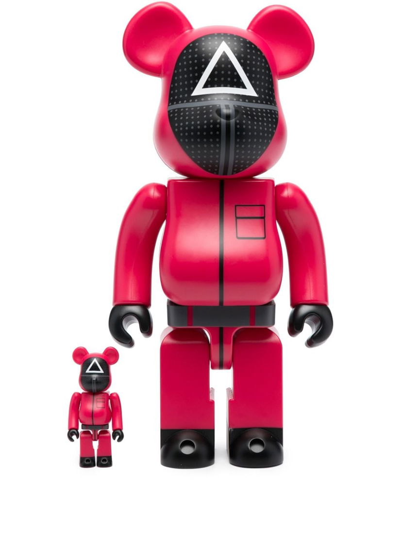 Collectible Medicom Toy Sequid Game Bearbrick set - Red Lyserød | 14SQUIDT20135801
