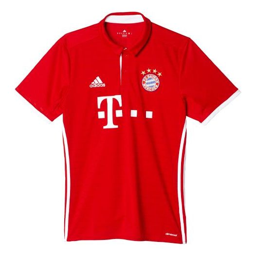 Polo skjorte adidas Originals Bayern Munich Home 16/17 Jersey Rød | AI0049