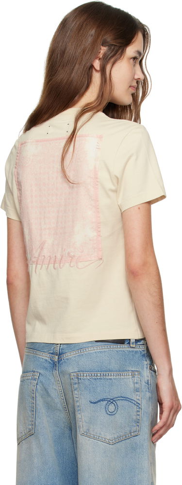 T-shirt AMIRI Amiri Bandana Patch T-Shirt Beige | AWJYTE1061, 2