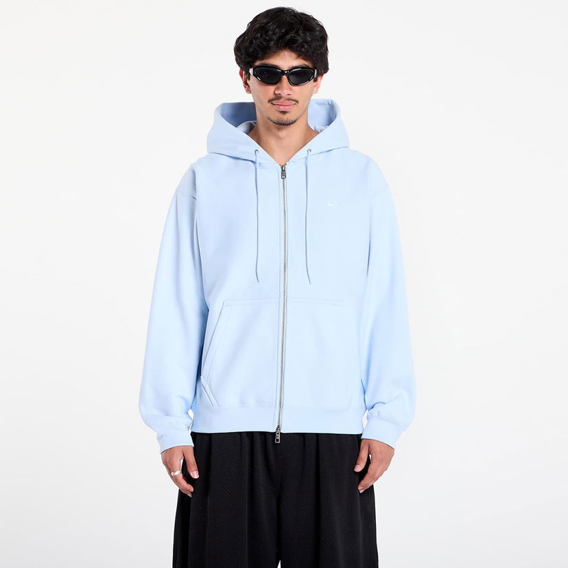 Sweatshirt Nike Solo Swoosh Full-Zip Fleece Hoodie Blå | HV1084-441