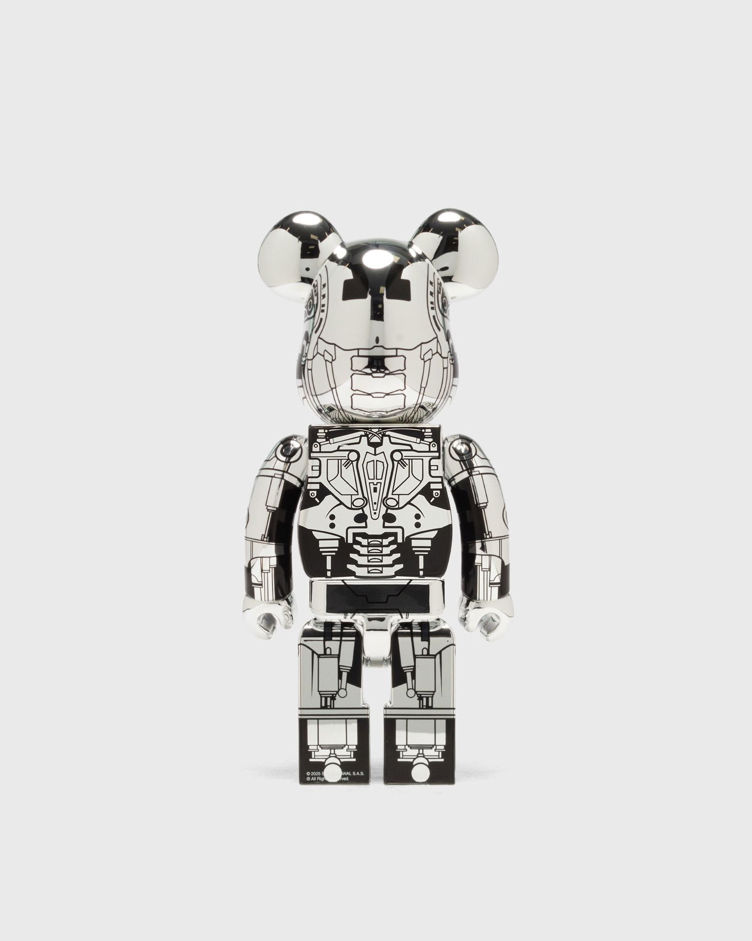 Collectible Medicom Toy Terminator 2 T-800 Endoskeleton Collectible Figure 400% Metalisk | MED2437, 1