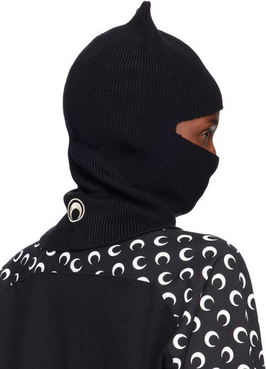 Hat Marine Serre Marine Serre Merino Wool Knit Kawaii Cat Ear Balaclava Sort | UHG073ACKNI0033, 2
