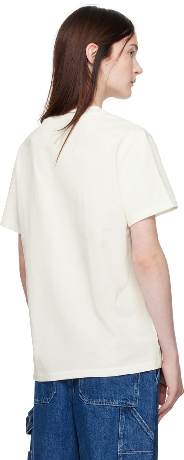 T-shirt A.P.C. Print Label T-Shirt Hvid | COHBU-M26442, 2
