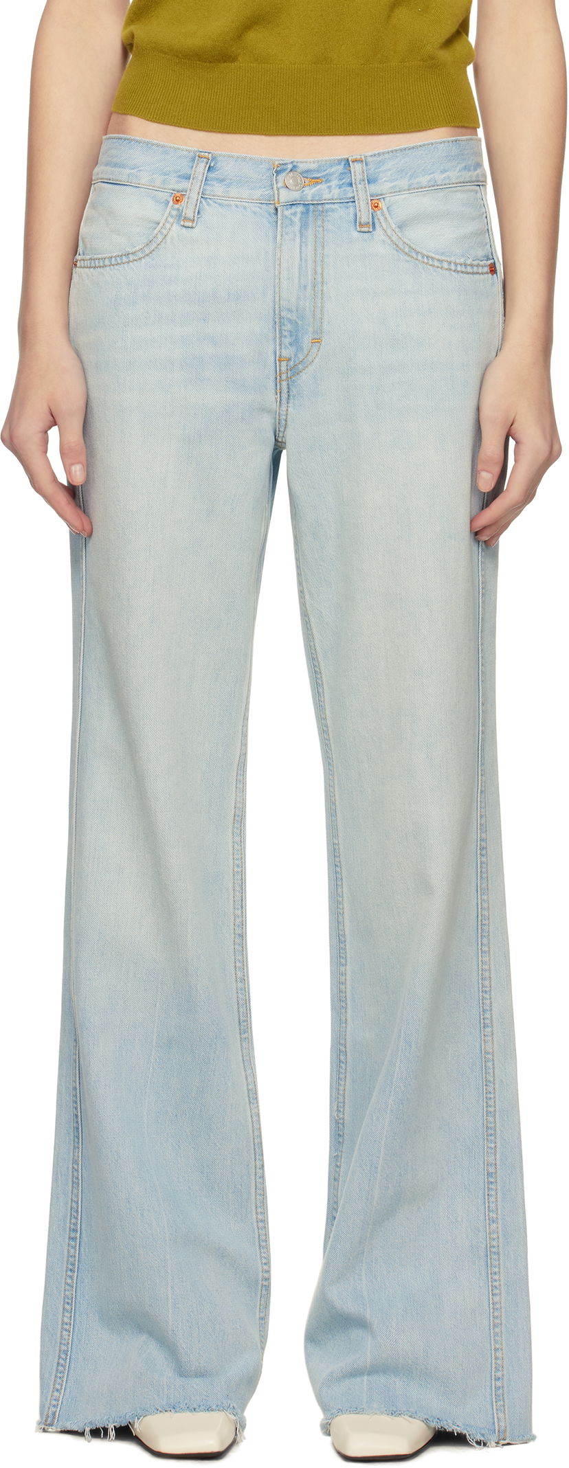 Jeans RE/DONE Re/Done 'The Californian' Wide-Leg Jeans Blå | 168-03WCALIJN