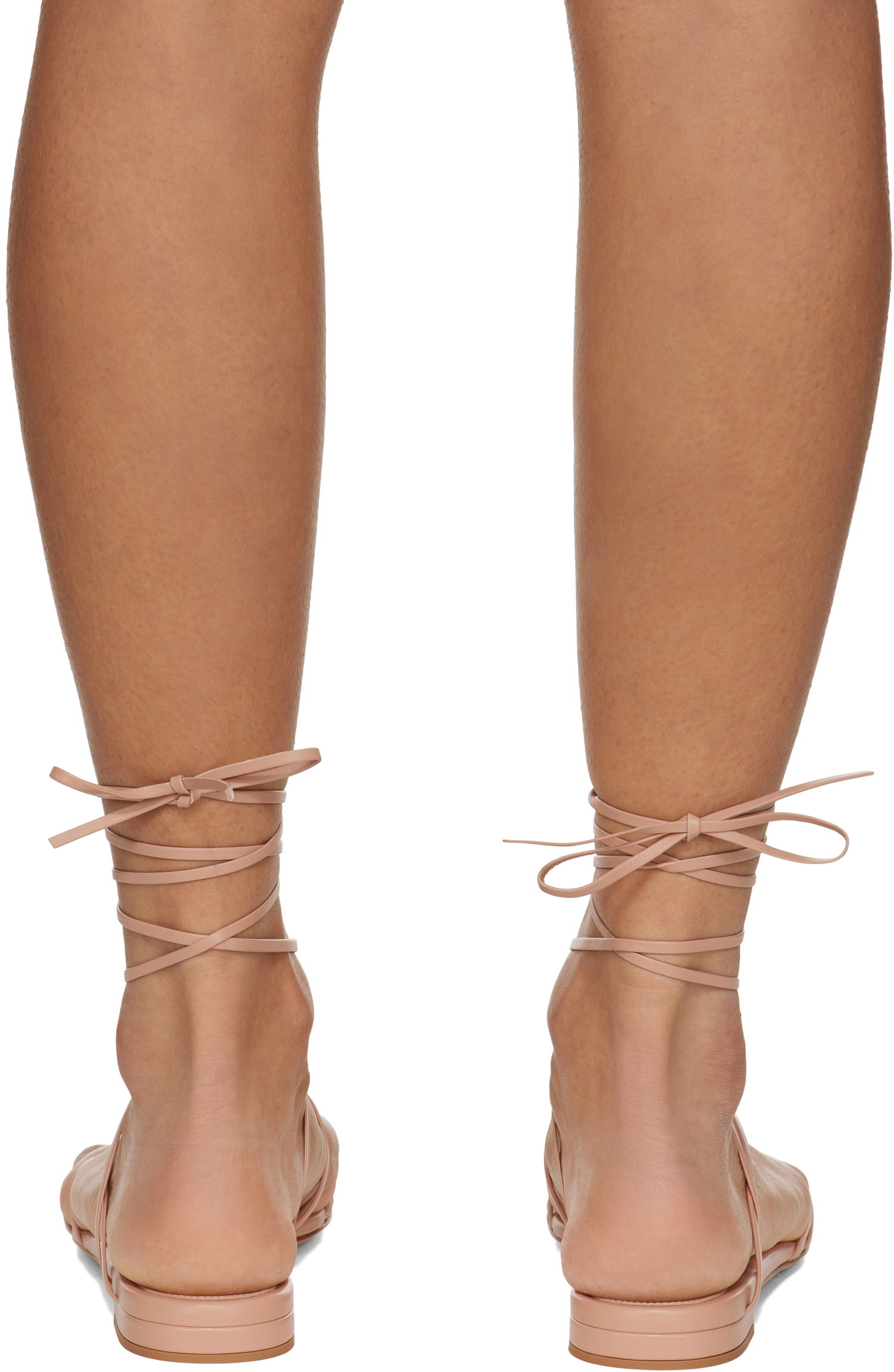 Tilbehør Gianvito Rossi Gianvito Rossi Nappa Lace-Up Sandals Beige | G32508-05RIC-NAP, 1