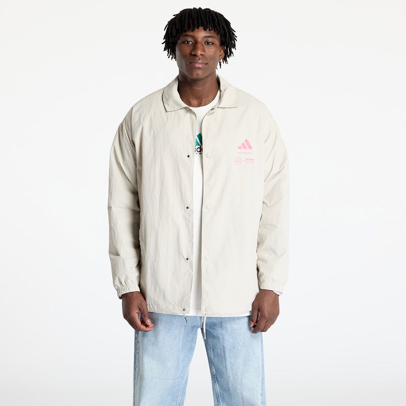 Jakke adidas Performance adidas x Mercedes AMG Petronas Formula One Team Summer Pack Coach Jacket Beige | JW3362