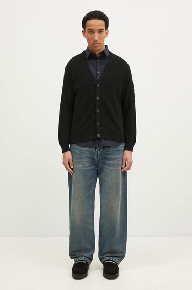 Sweater C.P. Company Re-Wool Knit Cardigan Sort | 17CMKN253A006595A, 4