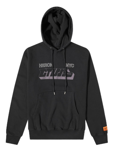 Sweatshirt HERON PRESTON CTNMB Spray Hoodie Sort | HMBB024F22JER0081009