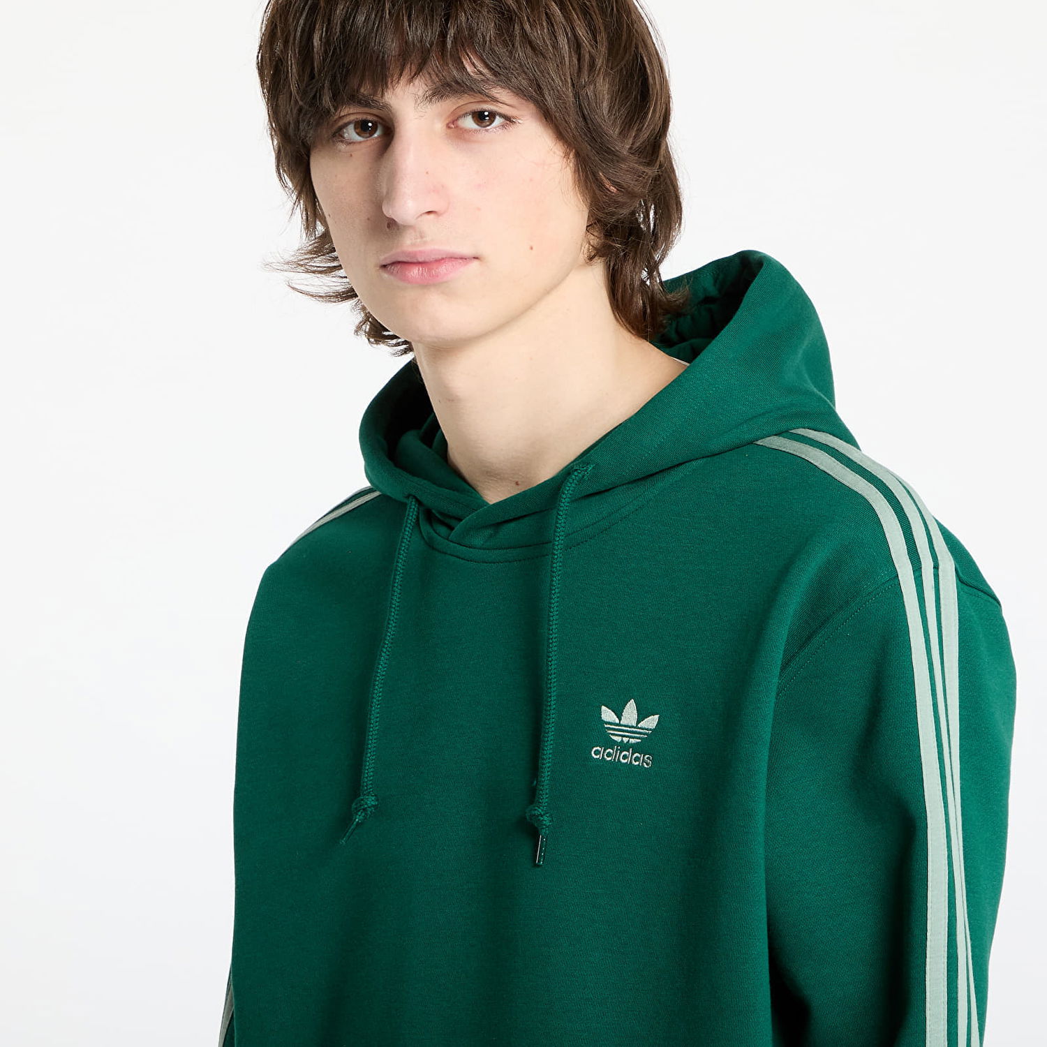Sweatshirt adidas Originals Adicolor Classics 3-Stripes Hoodie Grøn | JP1001, 1
