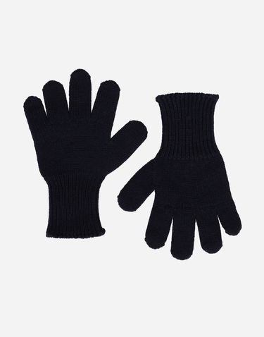 Handsker Dolce & Gabbana Dolce & Gabbana Ribbed Knit Gloves With Logo Mørkeblå | LBKAC7JCVF9B6712, 1