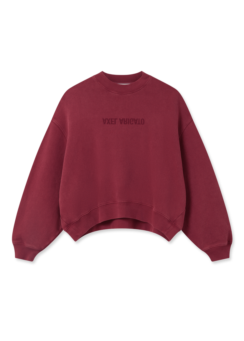 Sweatshirt AXEL ARIGATO Distort Washed Sweatshirt Bourgogne | A3013004